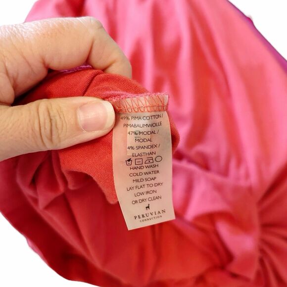 Peruvian Connection Harbor Island Midi Wrap Dress V Neck Sz M - Color Sorbet - Picture 6 of 6